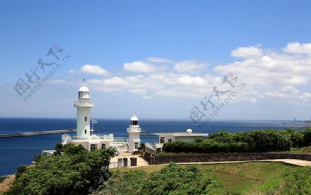 济州岛灯塔图片