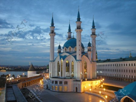 圣彼得堡蓝顶清真图片