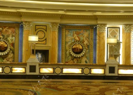 凯撒皇宫酒店大厅壁画图片