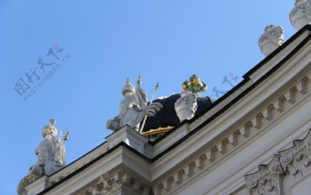 米歇尔门雕像建筑细节图片