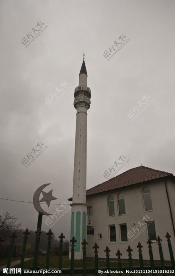郊外清真寺图片