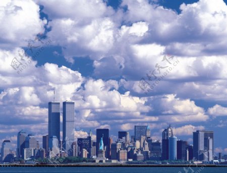 纽约曼哈顿远眺图片