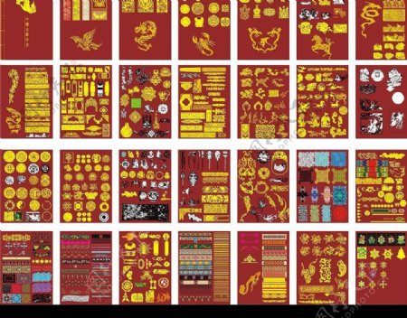 中国古代花纹大全cdr格式图片