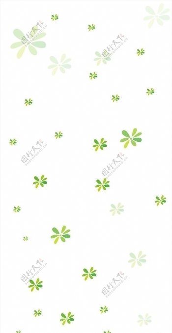 绿色小花图片