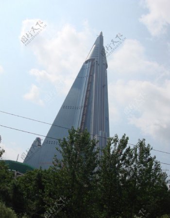 朝鲜金字塔板金饭店朝鲜大饭店图片