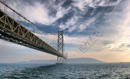 日本四国明石海峡大桥图片