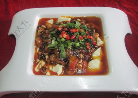 麻婆海鲜嫩豆腐图片