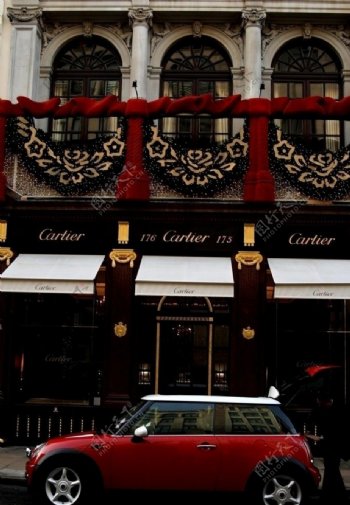 英国伦敦凯里酒家的门面图片