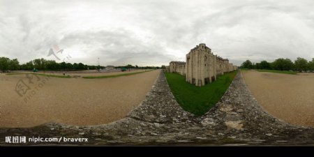 欧洲古迹城堡全景360图片