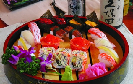 日本寿司大全圆盘图片