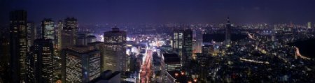新宿副都心夜景图片