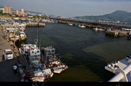 台灣淡水鎮淡水漁人碼頭图片