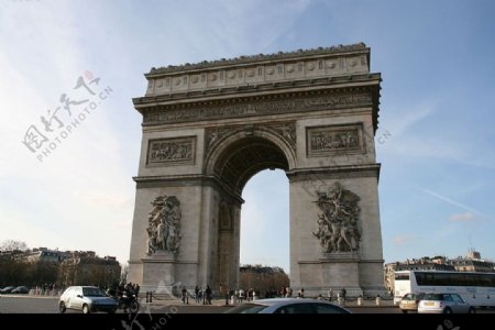 巴黎凱旋門图片