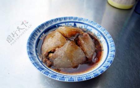 台灣小吃涼圓肉圓素食肉圓图片