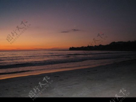 菲律賓椰灣夕陽图片