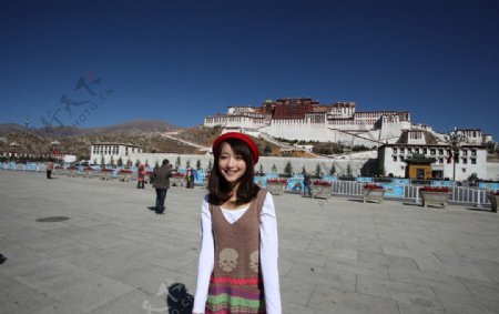 西藏美女图片