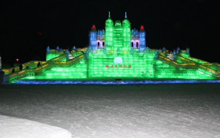哈尔滨冰灯图片