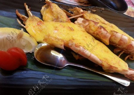 日式料理芝士焗虾图片