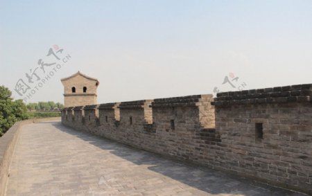 平遥古城城墙图片