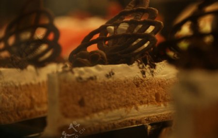 孔雀巧克力蛋糕图片