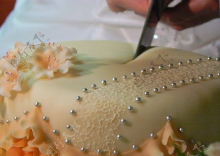 切婚礼蛋糕图片