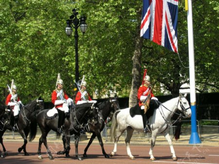 英国骑兵马队图片