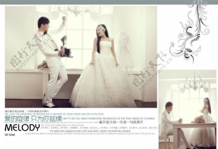 韩版婚纱模板PSD图片