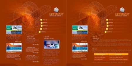 外国科技商业网页模版图片