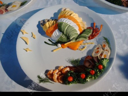 食品拼盘之彩蝶图片