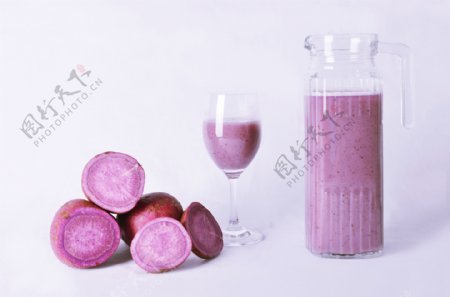 餐饮紫薯摄影图片
