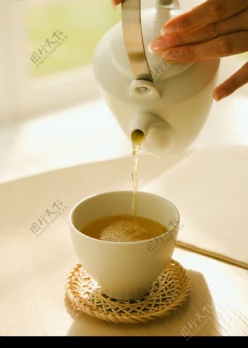 泡茶沏茶图片