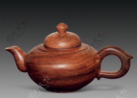 越南黄花梨茶壶图片