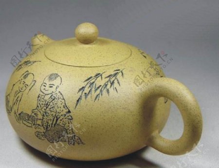 特种陶土茶壶图片