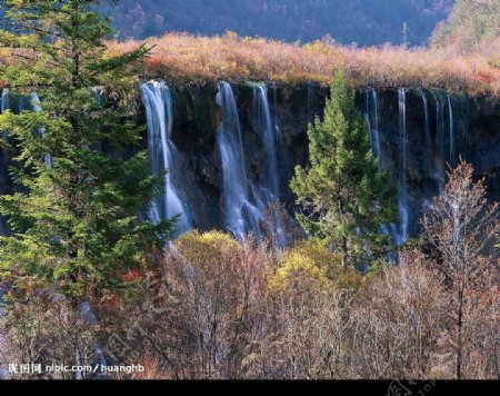 高清风景照清溪自然13瀑布图片