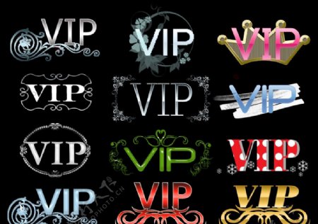 VIP字体素材图片