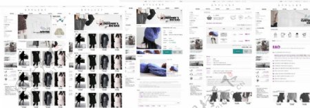 韩国女装网页模板图片