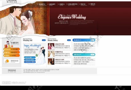 婚庆网页模板图片