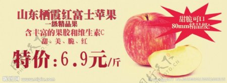 山东栖霞红富士苹果图片