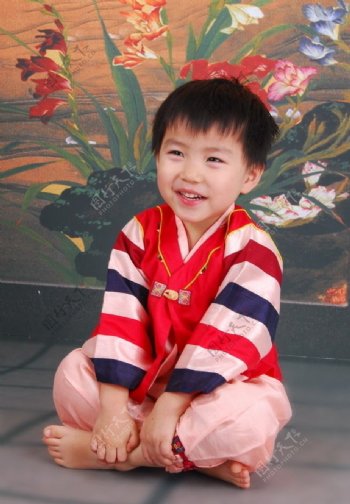 韩国儿童写真照图片