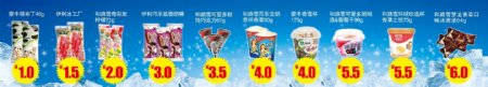 冰淇淋价格标签图片