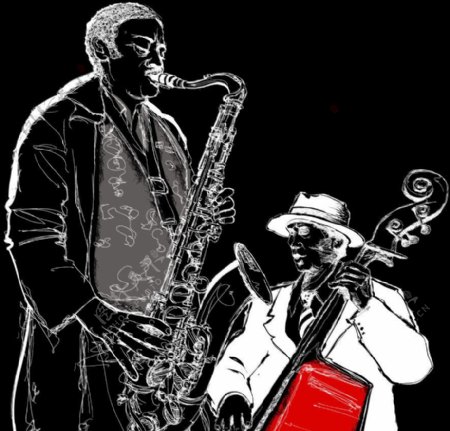 爵士音乐人物背景图片
