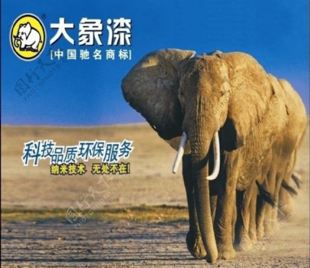 大象漆广告图片