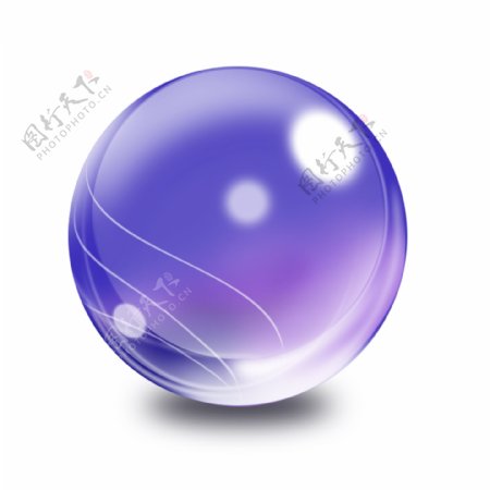 紫色水晶球图片