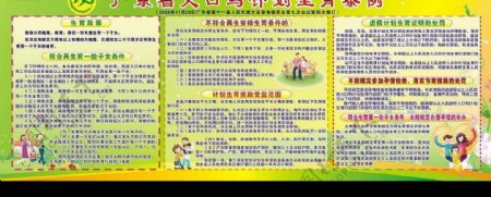 广东省计划生育条例宣传板报图片
