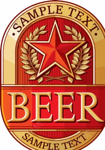 啤酒商标beer