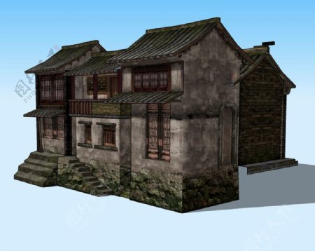 民居精细3D模型