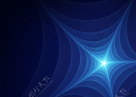 蓝色光线蜘蛛网
