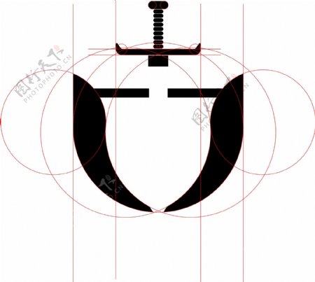 古之剑盾logo
