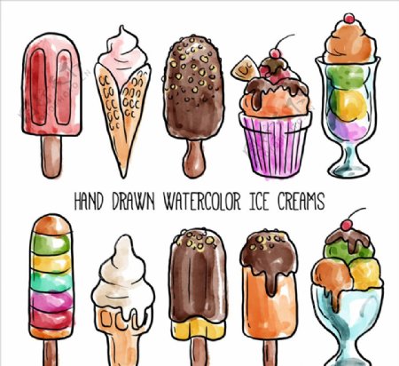 雪糕冰淇淋矢量