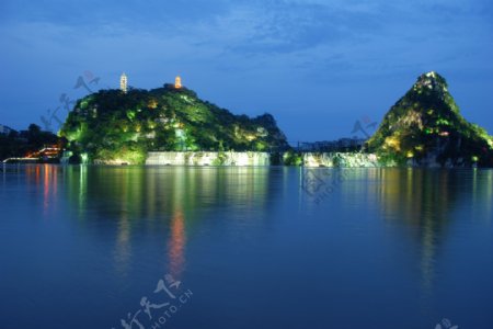 柳州蟠龙山夜景